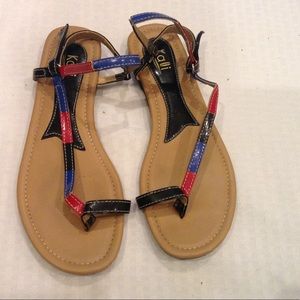 Kalli red blue black